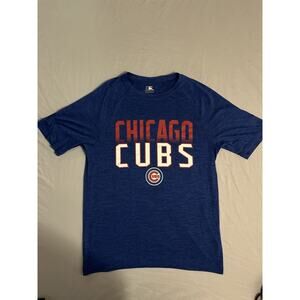 Chicago Cubs Men’s Athletic Performance Shirt Blue Size Medium MLB